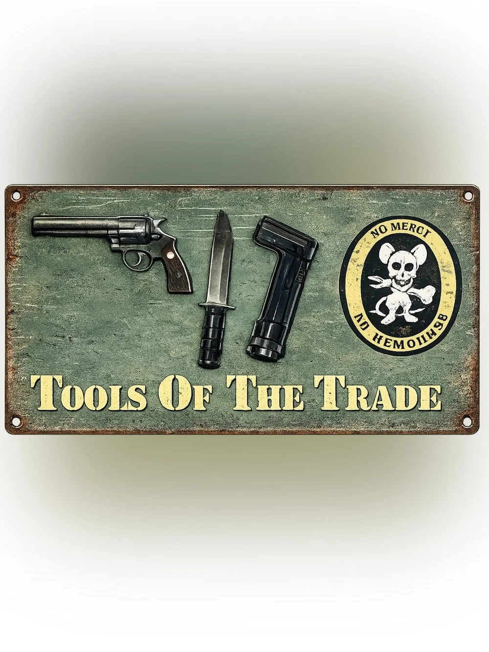 NEW Heavy Duty Steel Tools Of The Trade Metal Sign